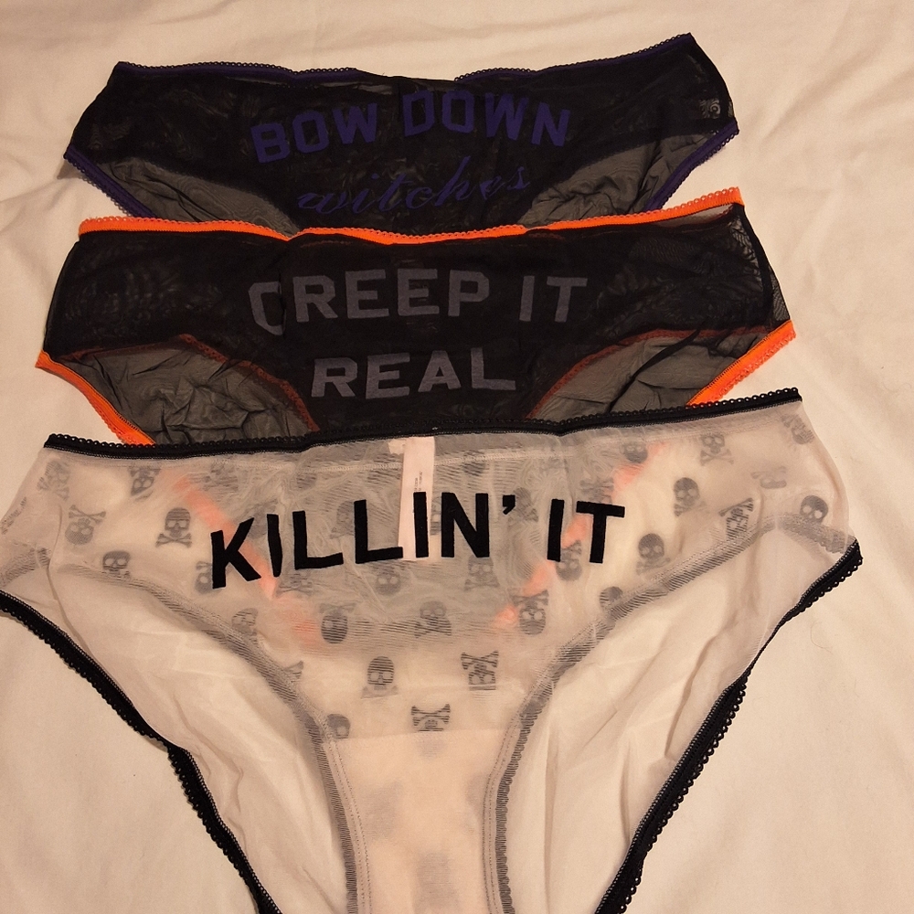 Victoria's Secret Sheer Mesh Hiphugger Panties- Size XL- RARE